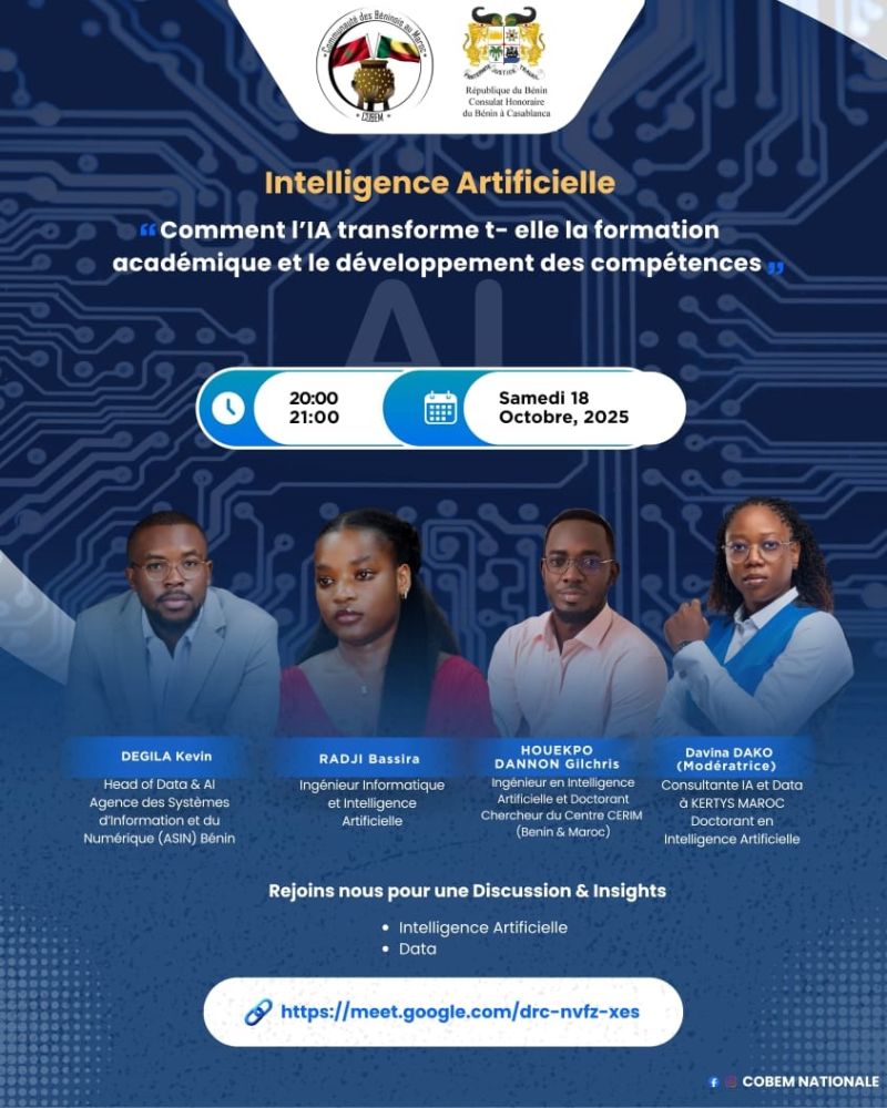 Comment l’IA transforme la formation académique – COBEM & Consulat du Bénin