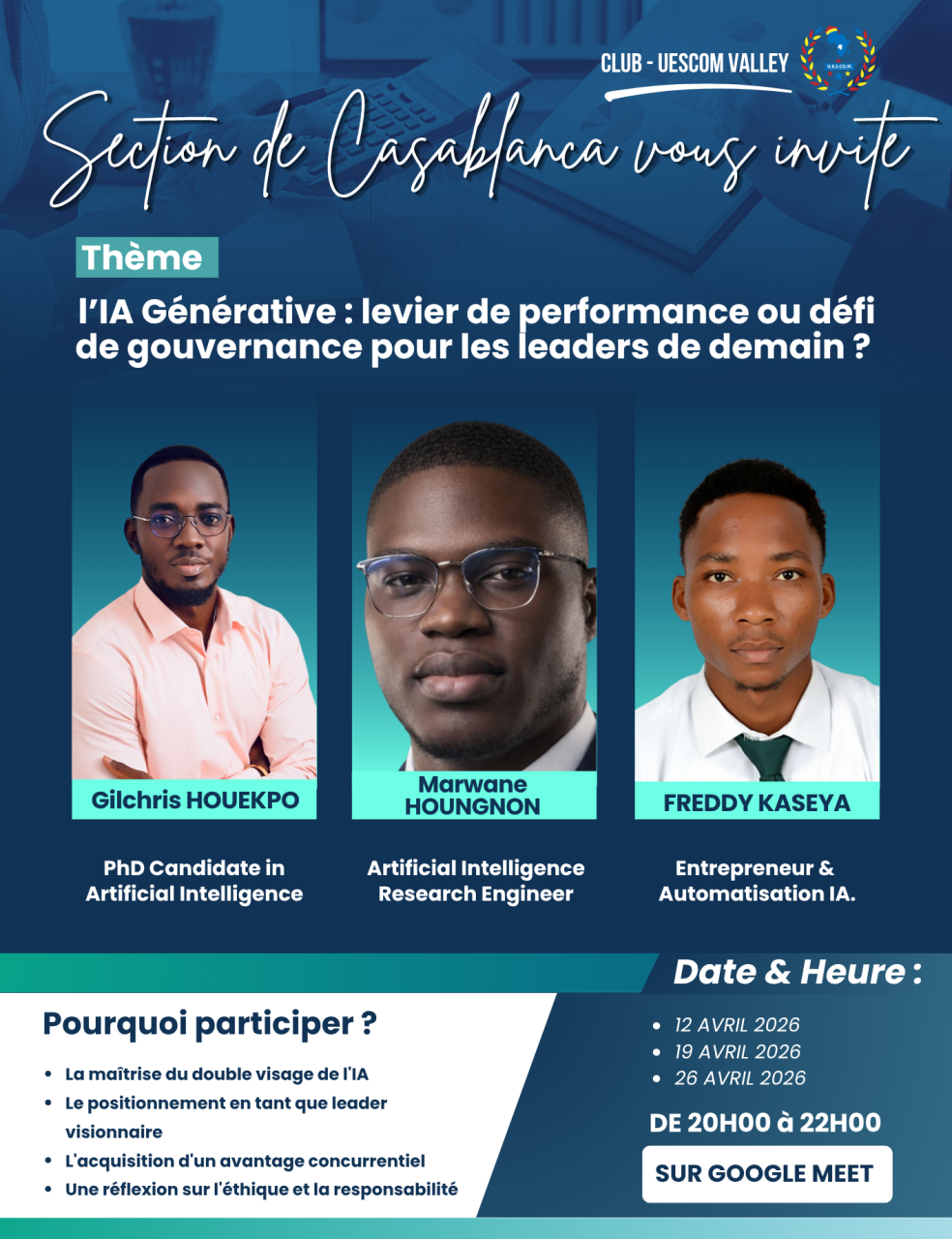 UESCOM Valley – IA Générative & Gouvernance